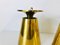Polished Brass Pendant Lamps Attributed to Paavo Tynell, 1950s, Set of 3 10