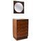 Mid-Century Rosewood Drawer and Mirror Set by Torbjørn Afdal for Mellemstrands Møbelfabrik, 1950s, Set of 2 1