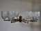 Large Mid-Century Teak and Frosted Glass Chandelier, 1960s, Image 14