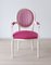 Weißer Stuhl aus Buchenholz mit Designers Guild Bezug von Photolui 2