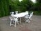 French Outdoor Folding Table & Chairs Set from Triconfort, 1990s, Set of 7 37