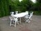 French Outdoor Folding Table & Chairs Set from Triconfort, 1990s, Set of 7, Image 37