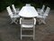 French Outdoor Folding Table & Chairs Set from Triconfort, 1990s, Set of 7 43