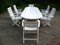 French Outdoor Folding Table & Chairs Set from Triconfort, 1990s, Set of 7, Image 43