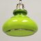 Vintage Opaline Green and Yellow Ceiling Lamp, 1960s 3