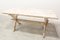 Pine Table with Patina in Rustic White, 1920s 1
