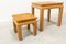 Tables Gigognes Vintage en Orme, Chine, Set de 2 3