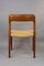 Danish Teak and Papercord Model 75 Dining Chairs by Niels Otto Møller for J.L. Møllers, 1960s, Set of 6, Image 5