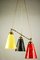 Lámpara colgante vintage con hoja perforada, años 50, Imagen 7