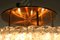 Vintage Glass Tube Flush Mount Chandelier from Doria Leuchten 5