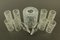 Vintage Glass Tube Flush Mount Chandelier from Doria Leuchten 16