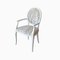 Neat White Chair with Armrests and Designers Guild Fabric from Photoliu, Image 1