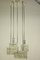 Vintage Glass Tube Cascading Pendant Lamp from Doria Leuchten, 1960s 1