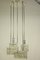 Vintage Glass Tube Cascading Pendant Lamp from Doria Leuchten, 1960s, Image 1