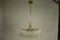 Lampada da soffitto tubolare in ottone e vetro di Doria Leuchten, anni '60, Immagine 9