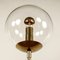 Mid-Century Glass Ball and Brass Floor Lamp 6