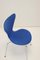 Series 7 Blue Desk or Kitchen Chair by Arne Jacobsen for Fritz Hansen, 1980s, Image 3