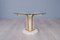 Iron, Octagonal Base & Round Glass Coffee Table, 1970s, Image 4