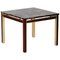 Mid-Century Marble Top and Brass Square Side Table, 1970s 1