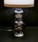 Vintage Steel and Smoked Glass Table Lamp, 1970s 5