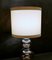 Vintage Steel and Smoked Glass Table Lamp, 1970s 2