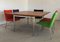 Conference Table in Teak & Metal with Airport Chairs by Hans J. Wegner for Andreas Tuck, 1960s, Set of 26 15
