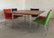 Fully Restored Conference Table in Teak & Metal with Airport Chairs by Hans J. Wegner for Andreas Tuck, 1960s, Set of 26, Image 15