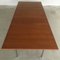 Conference Table in Teak & Metal with Airport Chairs by Hans J. Wegner for Andreas Tuck, 1960s, Set of 26 4