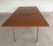 Conference Table in Teak & Metal with Airport Chairs by Hans J. Wegner for Andreas Tuck, 1960s, Set of 26 7
