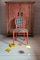 Coral Dedar Fabric Houndstooth Chair from Photoliu 2