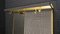 Metal Wall Coat Rack with Mirror and Brass Hooks, 1950s 7