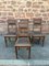 Art Deco French Side Chairs, 1940s, Set of 4 2