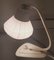 Lámparas de mesita de noche blancas, años 50. Juego de 2, Imagen 2