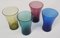 Juice Jug with Colored Glasses from Friedrich Glas, 1960s, Set of 5 3
