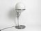 Large Space Age Tubular Steel Floor Lamp with Large Spherical Glass Shade, 1960s 2