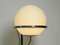 Large Space Age Tubular Steel Floor Lamp with Large Spherical Glass Shade, 1960s, Image 20
