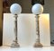 Italian Marble Column Table Lamps from Onyx Art, 1970s, Set of 2 1