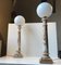 Italian Marble Column Table Lamps from Onyx Art, 1970s, Set of 2 3