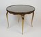 Bronze and Glass Pedestal Table, 1950s 1