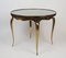 Bronze and Glass Pedestal Table, 1950s 2