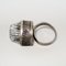Mid-Century Modern Silver and Rock Crystal Ring by Bengt Hallberg, Sweden, 1969 12