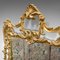 Vintage Rococo Style English Cast Metal Overmantle Wall Mirror, 1940s 8