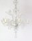 Tall Venetian Murano Chandelier with Six Arms in Clear Glass, 1950s 4