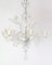 Tall Venetian Murano Chandelier with Six Arms in Clear Glass, 1950s, Image 4