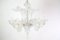 Tall Venetian Murano Chandelier with Six Arms in Clear Glass, 1950s, Image 9