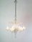 Tall Venetian Murano Chandelier with Six Arms in Clear Glass, 1950s, Image 2