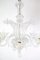 Tall Venetian Murano Chandelier with Six Arms in Clear Glass, 1950s 7