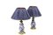 Table Lamps in Blue and White Earthenware and Gilt Bronze, 1880s, Set of 2 1