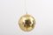 Large Adjustable Brass Pendant Lamp Attributed to Münchner Werkstätten, Germany, 1950s 10