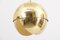 Large Adjustable Brass Pendant Lamp Attributed to Münchner Werkstätten, Germany, 1950s, Image 17
